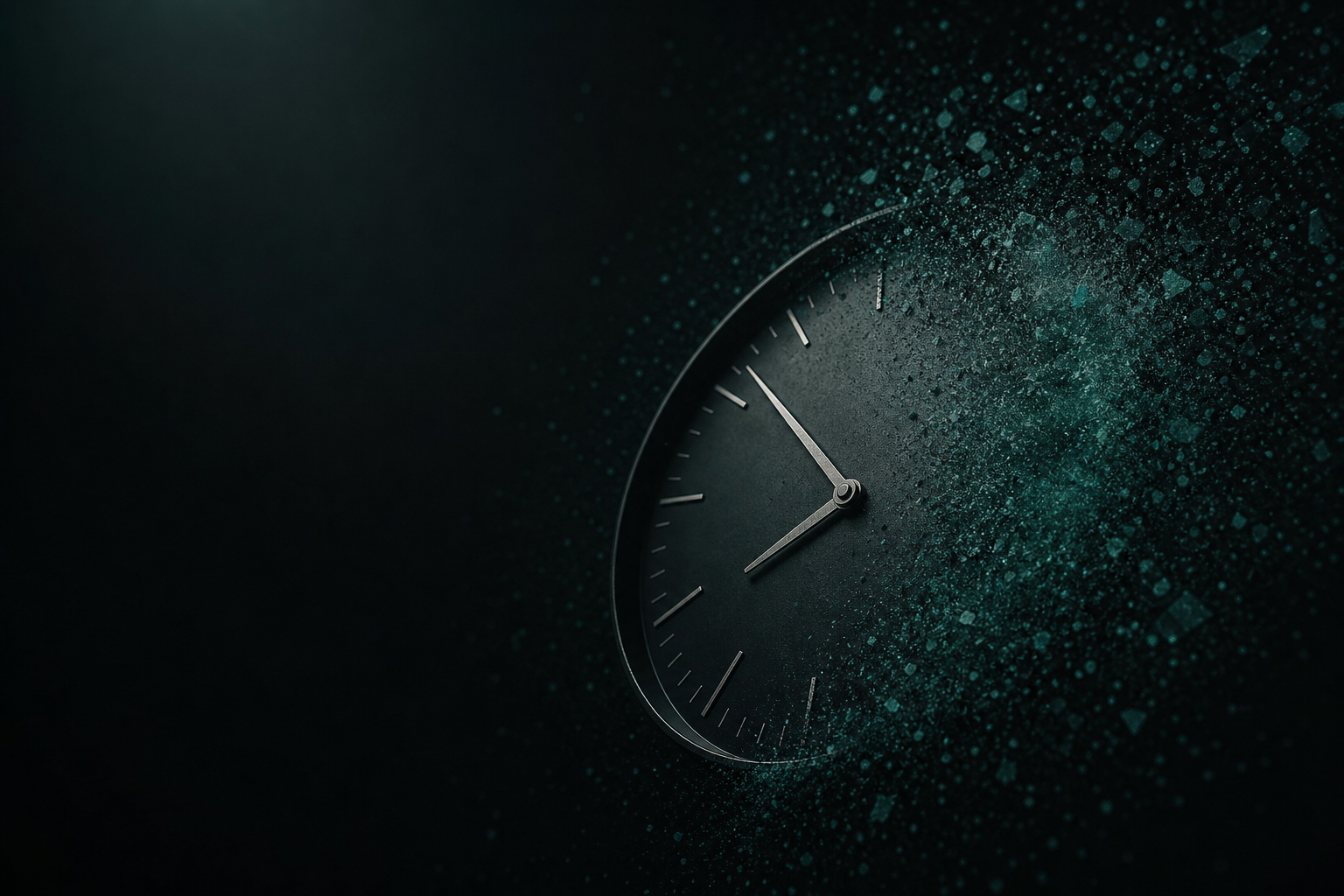 Composición abstracta sobre el tiempo como recurso escaso y las decisiones bajo límites